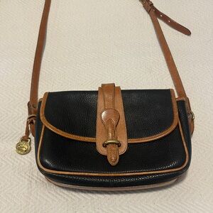 Dooney & Bourke Black and Brown Crossbody Bag